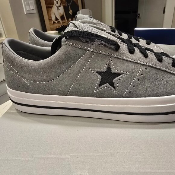 Converse One Star Pro Suede Low Classic Grey A11923C Skateboarding Shoes SZ 12 - Picture 1 of 16